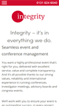 Mobile Screenshot of integrity-events.com